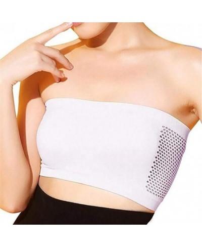 Solid Color Women Breathable Strapless Hollow Back Bra Sport Tube Top Underwear Strapless Hollow Back Bra Sport Tube Top $14....