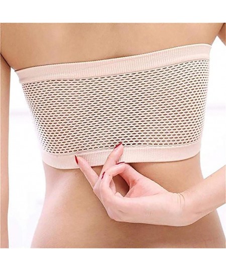 Solid Color Women Breathable Strapless Hollow Back Bra Sport Tube Top Underwear Strapless Hollow Back Bra Sport Tube Top $14....