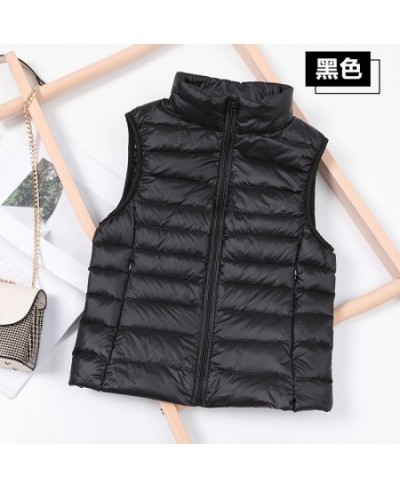 Women's Warm Vest Autumn 2022 Lightweight Padded Jackets Ultralight Winter Light Quilted Coats Puffer Woman duck down Coat la...