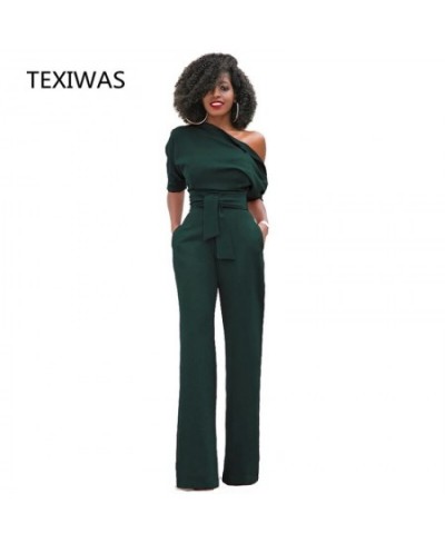 2023 Fashion Off Shoulder Elegant Jumpsuits Women Plus Size Rompers Multicolor Jumpsuits Short Sleeve Female Overalls $44.27 ...