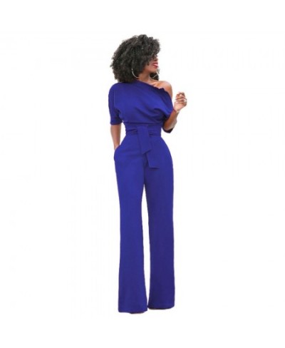 2023 Fashion Off Shoulder Elegant Jumpsuits Women Plus Size Rompers Multicolor Jumpsuits Short Sleeve Female Overalls $44.27 ...