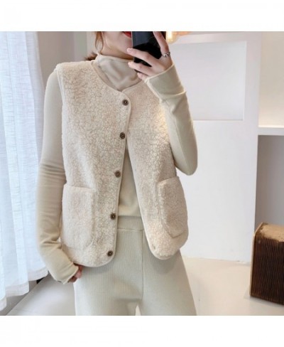 Women Vests Waistcoats Pocket Plus Size Spring Autumn Retro Harajuku Slim Elegant Sleeveless Jackets Button Trendy Outwear $2...