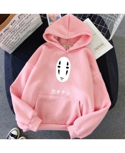 Sweatshirts No Face Men Hoodie Spirited Away Sweatshirt Anime Harajuku Unisex Black Tumblr Casual Jumper Grunge Tops $29.23 -...