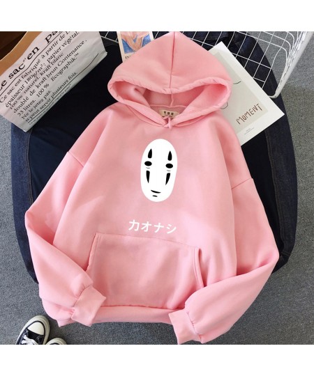 Sweatshirts No Face Men Hoodie Spirited Away Sweatshirt Anime Harajuku Unisex Black Tumblr Casual Jumper Grunge Tops $29.23 -...