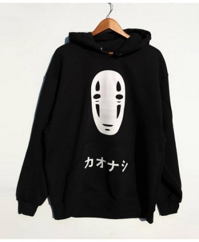 Sweatshirts No Face Men Hoodie Spirited Away Sweatshirt Anime Harajuku Unisex Black Tumblr Casual Jumper Grunge Tops $29.23 -...