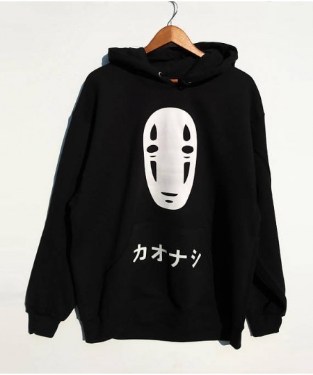 Sweatshirts No Face Men Hoodie Spirited Away Sweatshirt Anime Harajuku Unisex Black Tumblr Casual Jumper Grunge Tops $29.23 -...