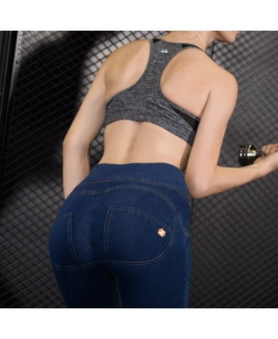 Women Butt Lift Push Up Shaping Jeans Ladies High Elastic Skinny Leggings Gym Tights For Female Clothing Fitness Denim Trouse...