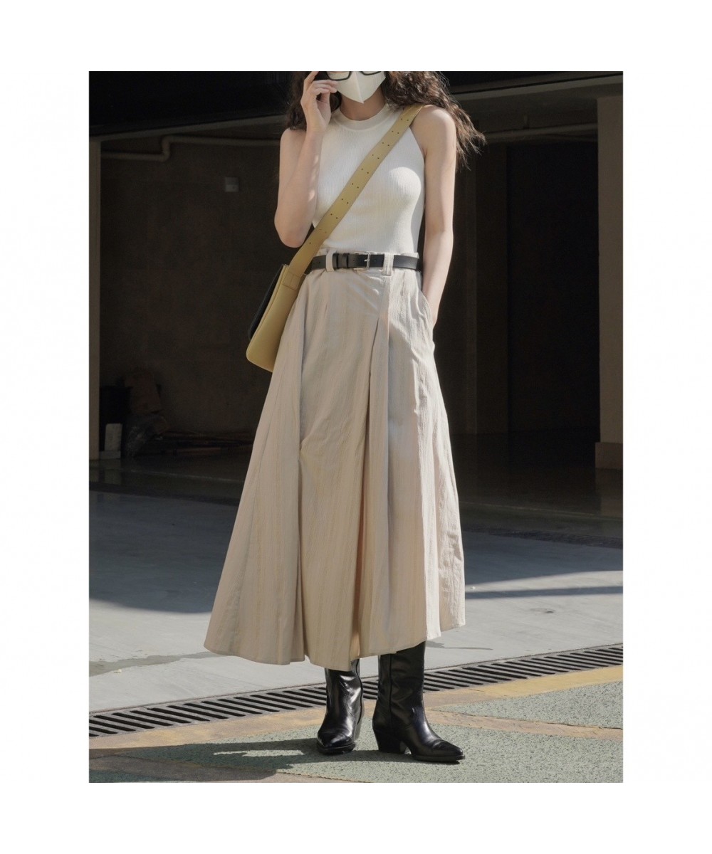 Spring 2023 Clothing Women Casual Loose High Waist Asymmetric Long Skirt Female $90.66 - Skirts