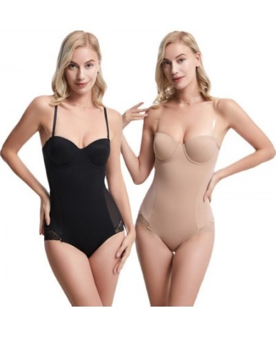 Sexy Bodyshaper Women Backless Invisible Shapewear Bodysuit Femme Slimming Underwear Butt Lifter Waist Soft Push Up Corset $3...