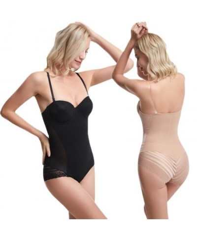 Sexy Bodyshaper Women Backless Invisible Shapewear Bodysuit Femme Slimming Underwear Butt Lifter Waist Soft Push Up Corset $3...