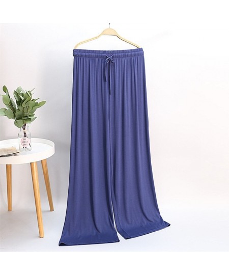 Spring Autumn Nightwear Sleep Pants Women Loose Straight Long Pajamas Pant Modal Soft Sleepwear Home Trousers Belt $25.59 - S...