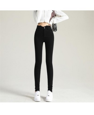 2023 Women's Spring And Summer High-Waisted Small Leg Jeans Tall Skinny Casual Pants $61.14 - Jeans