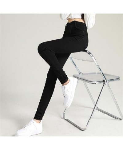 2023 Women's Spring And Summer High-Waisted Small Leg Jeans Tall Skinny Casual Pants $61.14 - Jeans