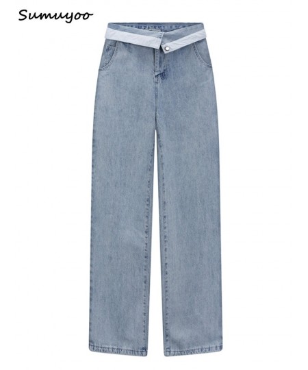 Mom Jeans Women's Jeans Baggy High Waist Long Straight Pants Female 2023 Fashion Casual Loose Women Denim Trousers $74.66 - J...