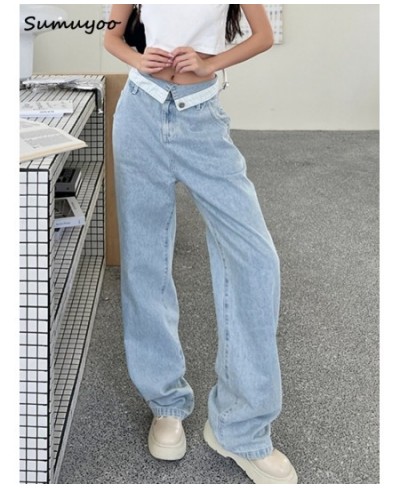 Mom Jeans Women's Jeans Baggy High Waist Long Straight Pants Female 2023 Fashion Casual Loose Women Denim Trousers $74.66 - J...