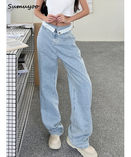 Mom Jeans Women's Jeans Baggy High Waist Long Straight Pants Female 2023 Fashion Casual Loose Women Denim Trousers $74.66 - J...