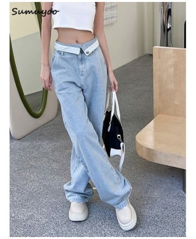 Mom Jeans Women's Jeans Baggy High Waist Long Straight Pants Female 2023 Fashion Casual Loose Women Denim Trousers $74.66 - J...