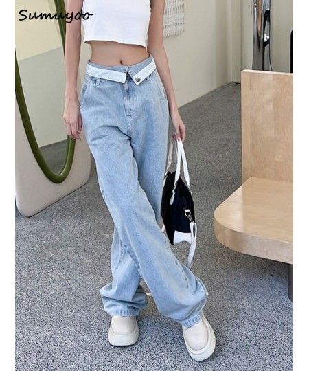 Mom Jeans Women's Jeans Baggy High Waist Long Straight Pants Female 2023 Fashion Casual Loose Women Denim Trousers $74.66 - J...