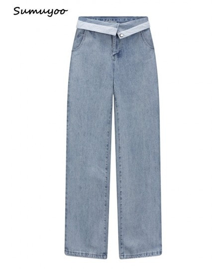 Mom Jeans Women's Jeans Baggy High Waist Long Straight Pants Female 2023 Fashion Casual Loose Women Denim Trousers $74.66 - J...