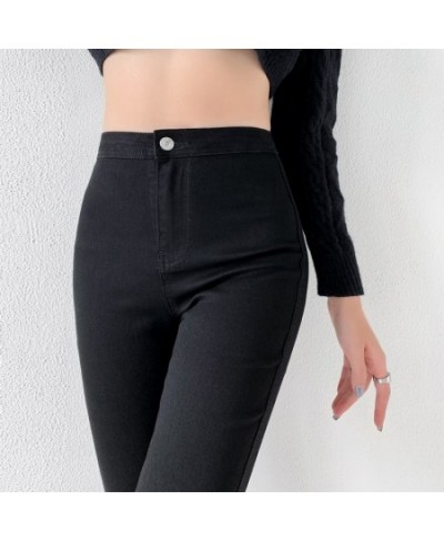 90s Aesthetic Jeans Woman Sexy Young High Waist Streetwear Vintage Y2k Urban Femme Stretch Denim Pants 2023 Autumn Warm $36.2...