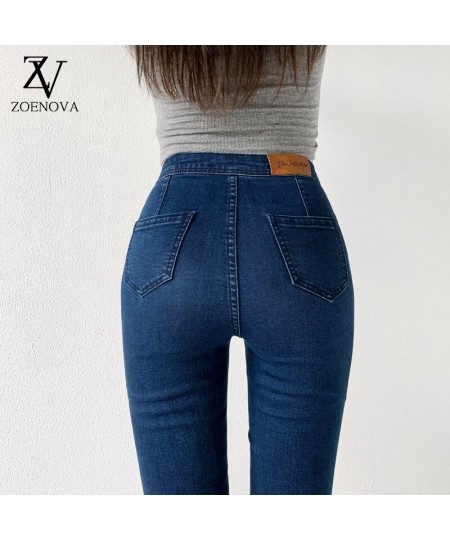 90s Aesthetic Jeans Woman Sexy Young High Waist Streetwear Vintage Y2k Urban Femme Stretch Denim Pants 2023 Autumn Warm $36.2...