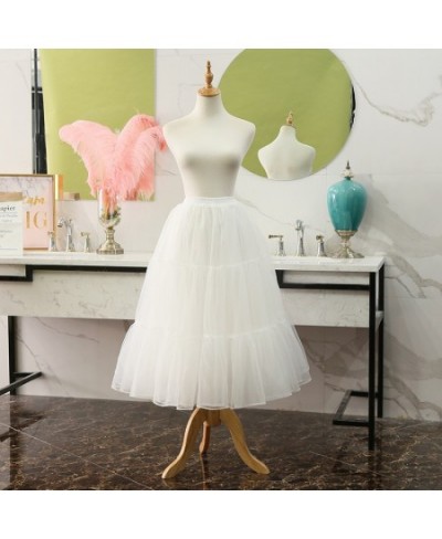 Long Hoopless Lolita Petticoat Mesh Casual Cosplay Underskirt $34.36 - Underwear