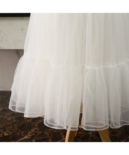 Long Hoopless Lolita Petticoat Mesh Casual Cosplay Underskirt $34.36 - Underwear