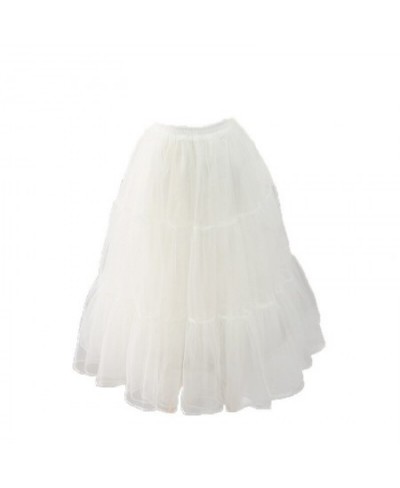 Long Hoopless Lolita Petticoat Mesh Casual Cosplay Underskirt $34.36 - Underwear