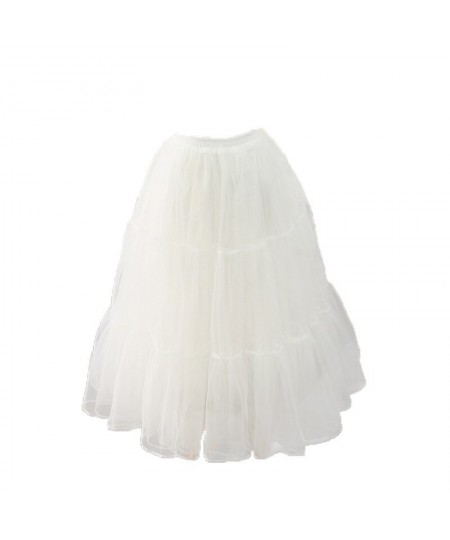 Long Hoopless Lolita Petticoat Mesh Casual Cosplay Underskirt $34.36 - Underwear