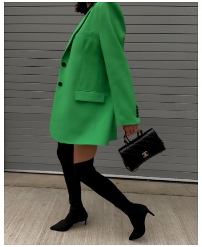 Echoine Solid Green Long sleeve Blazer Coat and Mini Skirt Two Piece Set Elegant OL OffIce Ladies Blazer Suit New 2023 $79.96...