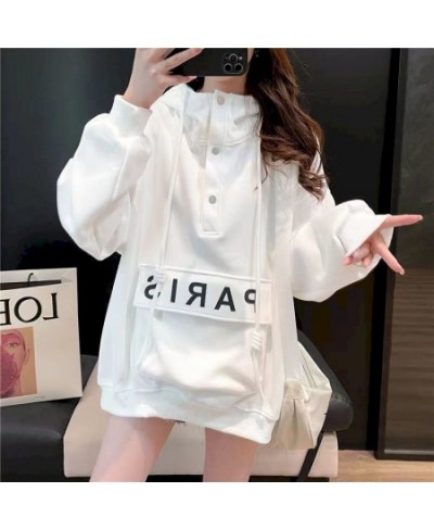 Design Sense Hoodies Women Niche Stitching Pocket Hooded Coats Spring Autumn Trend Thin Hoodie Fashion Oversized Pullover Wom...