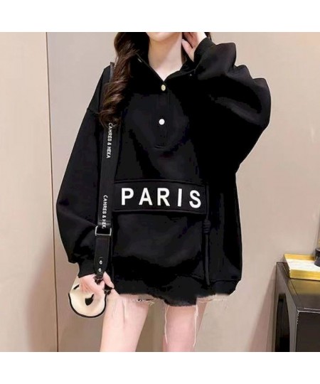 Design Sense Hoodies Women Niche Stitching Pocket Hooded Coats Spring Autumn Trend Thin Hoodie Fashion Oversized Pullover Wom...