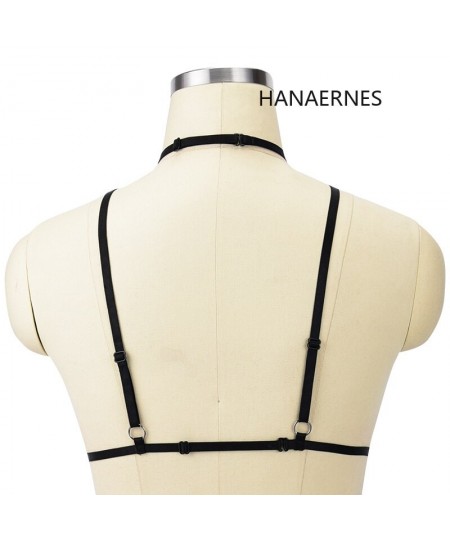 Sexy Bandage Lingerie Hollow Harness Lingerie Bustier Elastic Cupless Bra Elastic Harness Body Harness Top $21.70 - Underwear