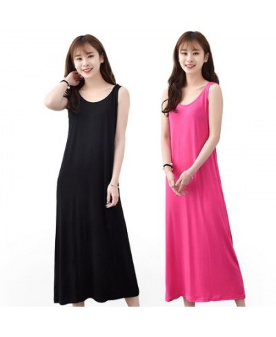 Summer Women Long Nightdress Bathrobe Modal Elastic Nightgown Sleeowear Casual Loose Soft Nightwear Home Clothes Plus Size 6X...