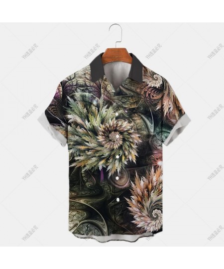 Hawaiian Shirt For Men Short Sleeve Casual Man Overcoat Button-Down Menswear Design Clothing Beach Clothes Funny Boys Summer ...