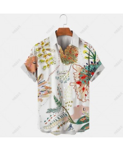 Hawaiian Shirt For Men Short Sleeve Casual Man Overcoat Button-Down Menswear Design Clothing Beach Clothes Funny Boys Summer ...