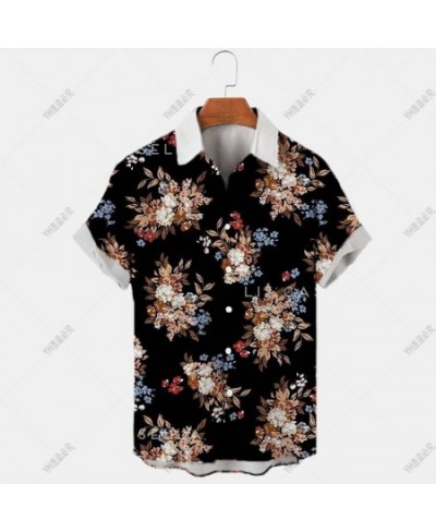 Hawaiian Shirt For Men Short Sleeve Casual Man Overcoat Button-Down Menswear Design Clothing Beach Clothes Funny Boys Summer ...