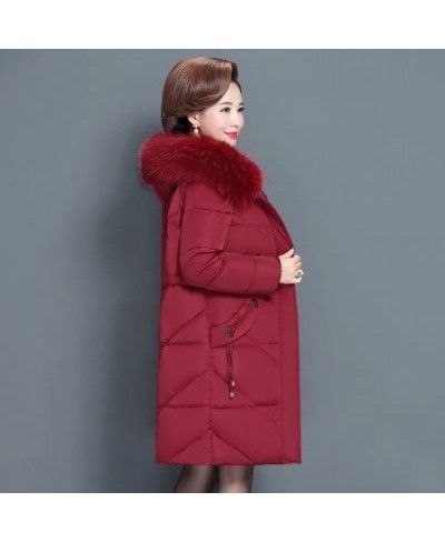 6XL Middle-aged Women's Winter Cotton Coat 2022 New Mother's Down Jackets Women Winter Cotton Padded Jackets Warm Thick Parka...