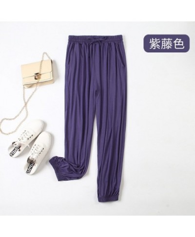 Women's Modal Homewear Pants Autumn Home Clothes Lounge Wear Autumn Pajamas Pants Fall Nightgown Pants $65.06 - Sleepwears