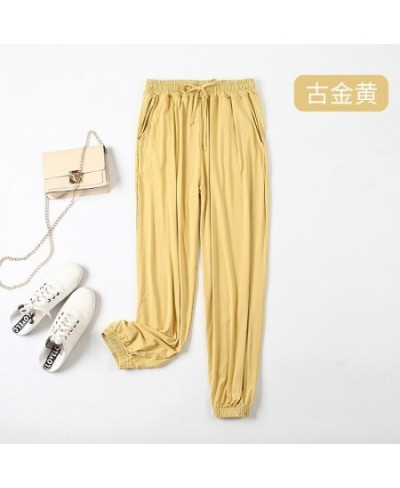 Women's Modal Homewear Pants Autumn Home Clothes Lounge Wear Autumn Pajamas Pants Fall Nightgown Pants $65.06 - Sleepwears