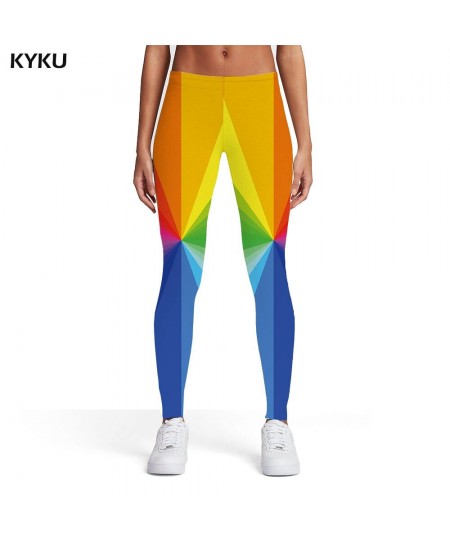 Colorful Leggings Women Rainbow Trousers Dizziness Spandex Art 3d Print Womens Leggings Pants Casual Jeggins Summer Pencil $1...