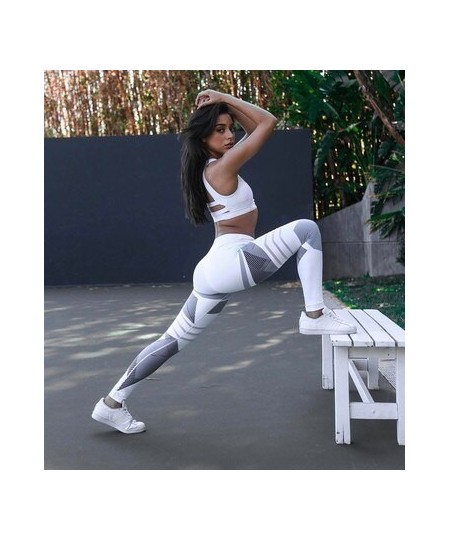 Women Quick Dry Sport Fitness Leggins Geometric Printed Sports Pants Yoga Pants Leggings Slim Tights Trousers For Women $19.1...