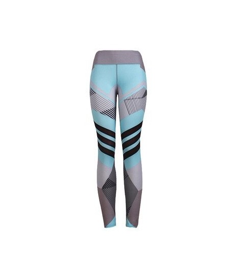 Women Quick Dry Sport Fitness Leggins Geometric Printed Sports Pants Yoga Pants Leggings Slim Tights Trousers For Women $19.1...