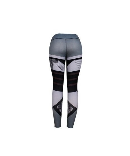 Women Quick Dry Sport Fitness Leggins Geometric Printed Sports Pants Yoga Pants Leggings Slim Tights Trousers For Women $19.1...