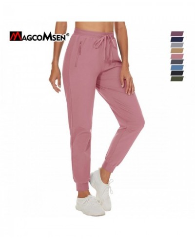 Quick Dry Hiking Pants Elastic Waist Zip Pockets Women's Lightweight Outdoor Athletic Jogging Running Casual Sweatpant $39.12...