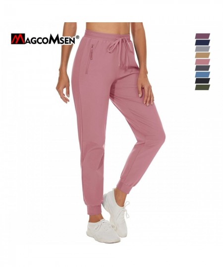 Quick Dry Hiking Pants Elastic Waist Zip Pockets Women's Lightweight Outdoor Athletic Jogging Running Casual Sweatpant $39.12...