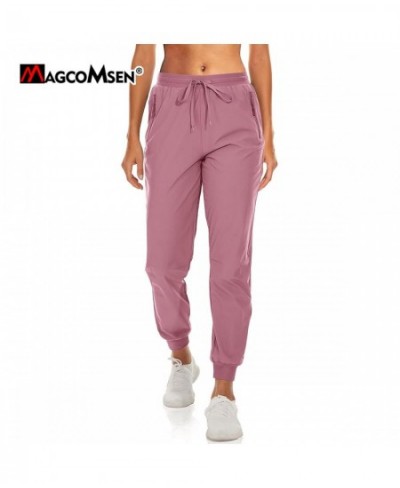 Quick Dry Hiking Pants Elastic Waist Zip Pockets Women's Lightweight Outdoor Athletic Jogging Running Casual Sweatpant $39.12...