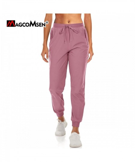 Quick Dry Hiking Pants Elastic Waist Zip Pockets Women's Lightweight Outdoor Athletic Jogging Running Casual Sweatpant $39.12...