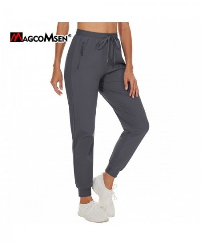 Quick Dry Hiking Pants Elastic Waist Zip Pockets Women's Lightweight Outdoor Athletic Jogging Running Casual Sweatpant $39.12...