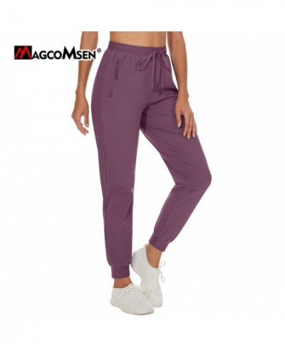 Quick Dry Hiking Pants Elastic Waist Zip Pockets Women's Lightweight Outdoor Athletic Jogging Running Casual Sweatpant $39.12...